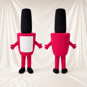 Flasche mit knallpinkem Nagellack Maskottchenkostüm Ganzkörper für Erwachsene Werbeaktionen