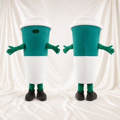 Drink Cup Mascot Costume Full Body for Adults Food Events