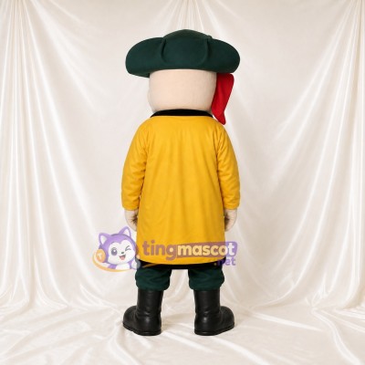 Pirate Mascot Costume Full Body for Adults School Events