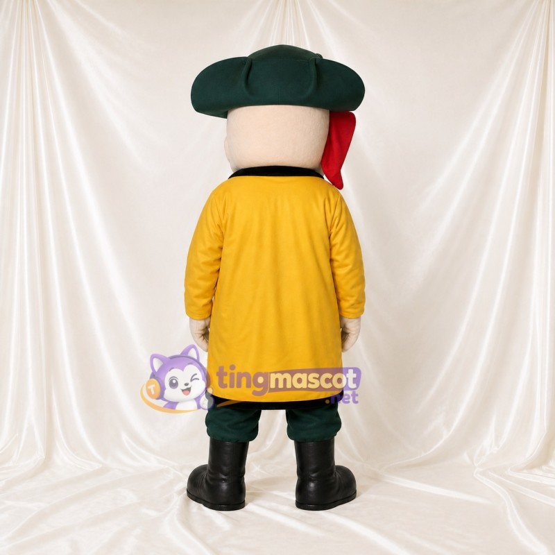 Pirate Mascot Costume Full Body for Adults School Events