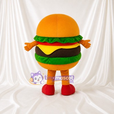 Hamburger Mascot Costume Full Body for Adults Food Events