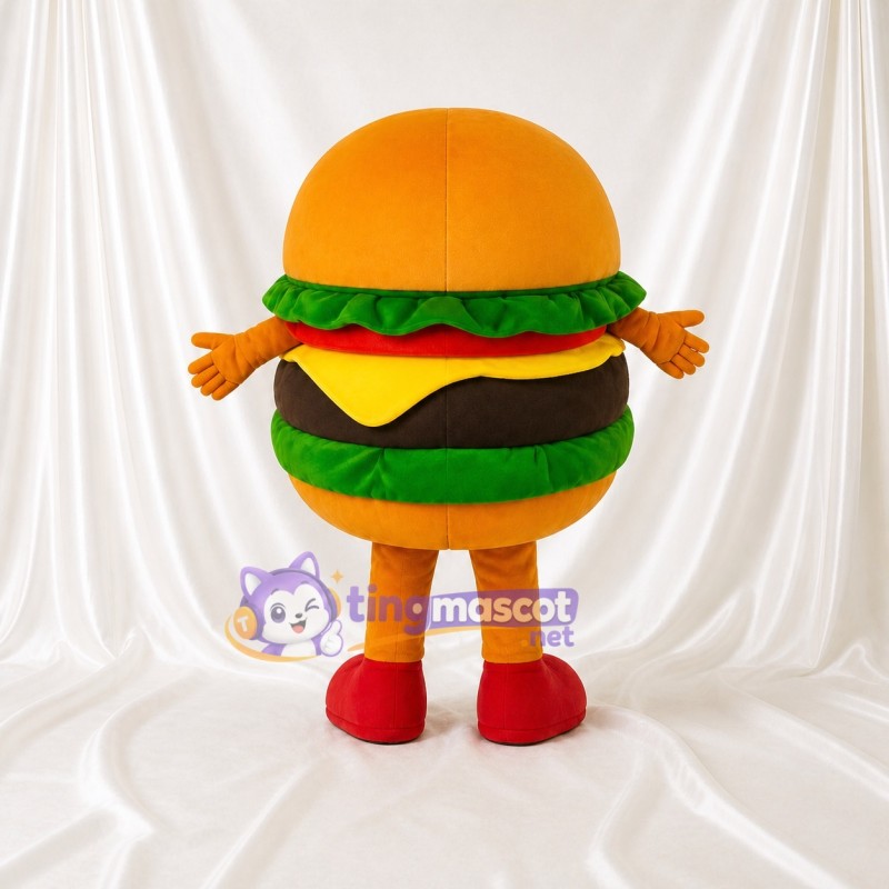 Hamburger Mascot Costume Full Body for Adults Food Events