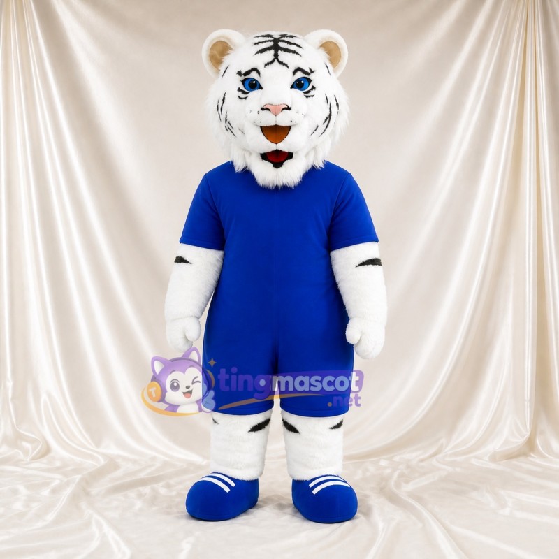 Tigre blanc Costume de mascotte intégral pour adultes Événements sportifs