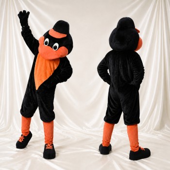 Oiseau orange audacieux Costume de mascotte intégral pour adultes Événements sportifs