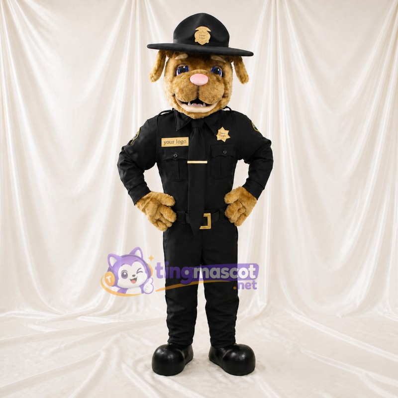 Police Dog Mascot Costume Full Body for Adults Events