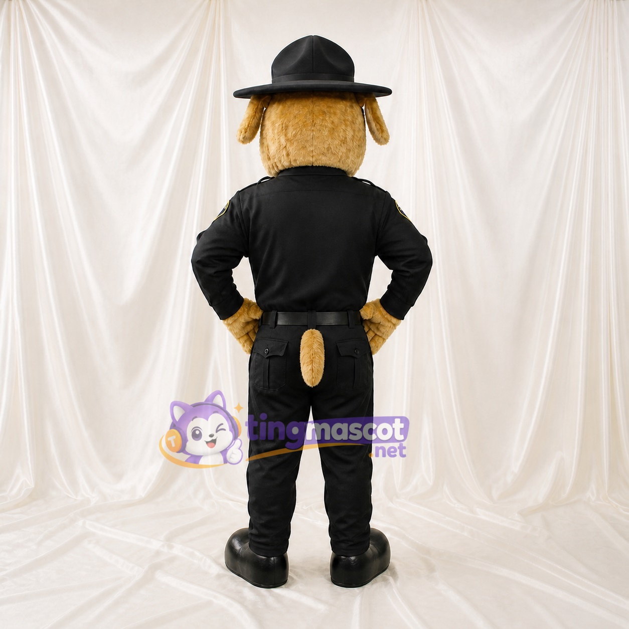 Police Dog Mascot Costume Full Body for Adults Events Police Dog Mascot Costume Full Body for Adults Events