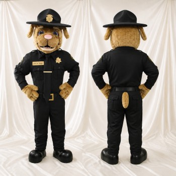 Chien Policier Costume de mascotte intégral pour adultes Événements