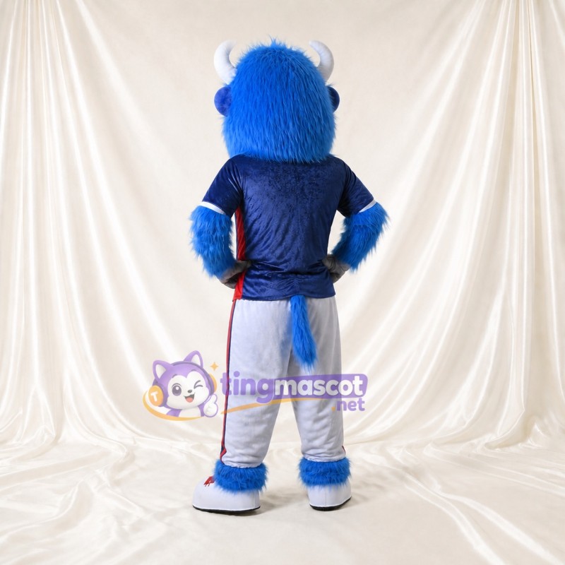 Bison Mascot Costume Full Body for Adults Sports Events
