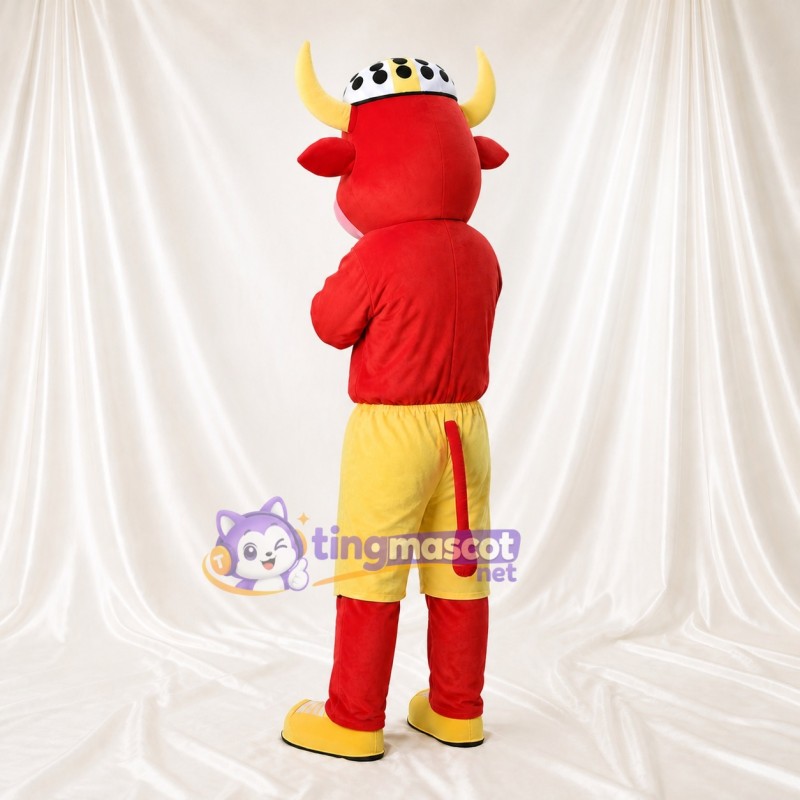 Viking Bull Mascot Costume Full Body for Adults Sports Events