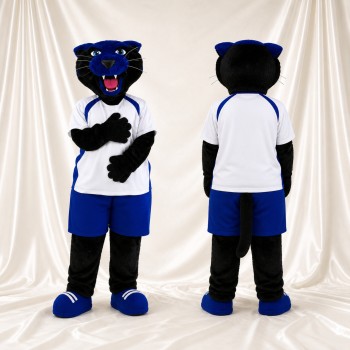 Bold Open Panther Mascot Costume Full Body for Adults Sports Events