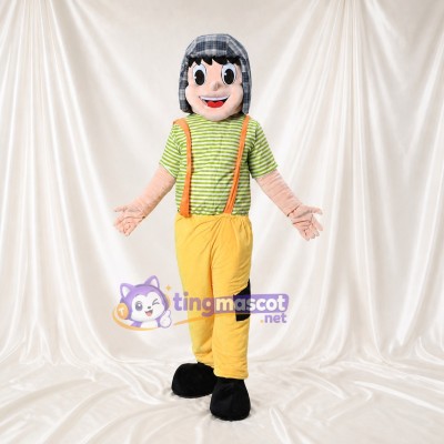 Black Girl Mascot Costume Full Body for Adults School Events
