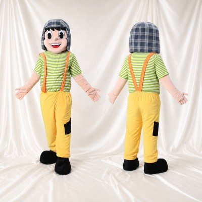 Black Girl Mascot Costume Full Body for Adults School Events