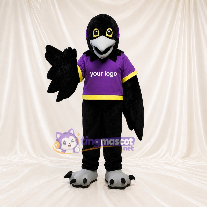 Corbeau à Grandes Couches Costume de mascotte intégral pour adultes Événements sportifs