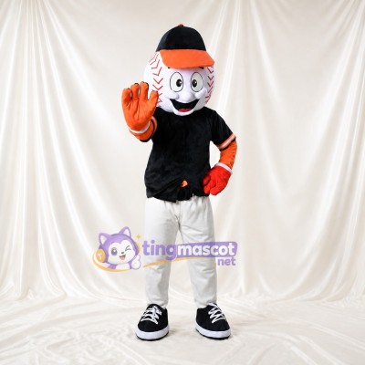 Baseball Player Mascot Costume Full Body for Adults School Events