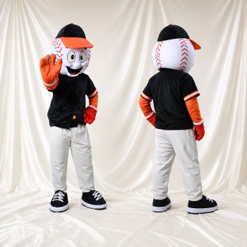 Baseball Player Mascot Costume Full Body for Adults School Events