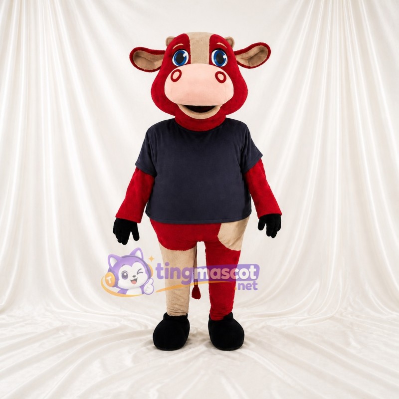 Cow Mascot Costume Full Body for Adults School Events