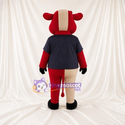 Cow Mascot Costume Full Body for Adults School Events