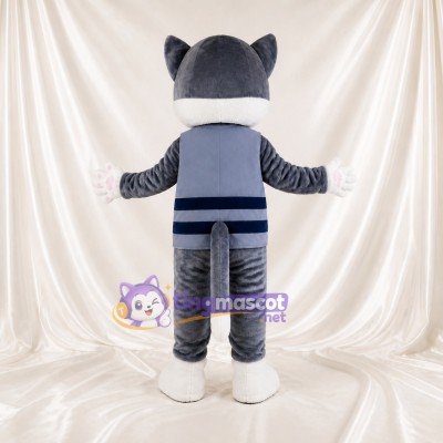 Gray Mouse Mascot Costume Full Body for Adults School Events