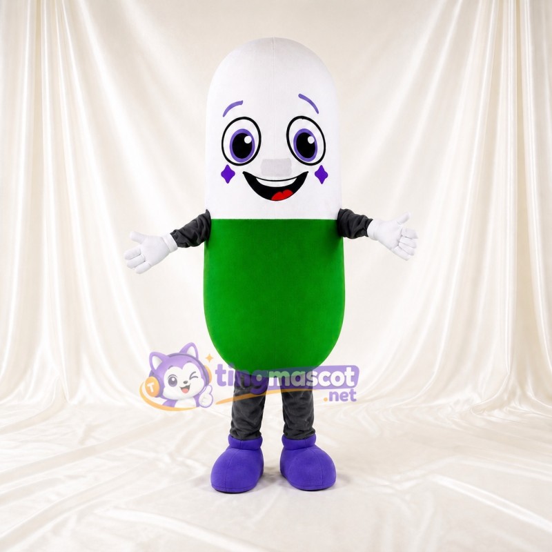 Capsule Mascot Costume Full Body for Adults Health Events