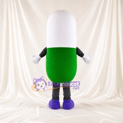 Capsule Mascot Costume Full Body for Adults Health Events