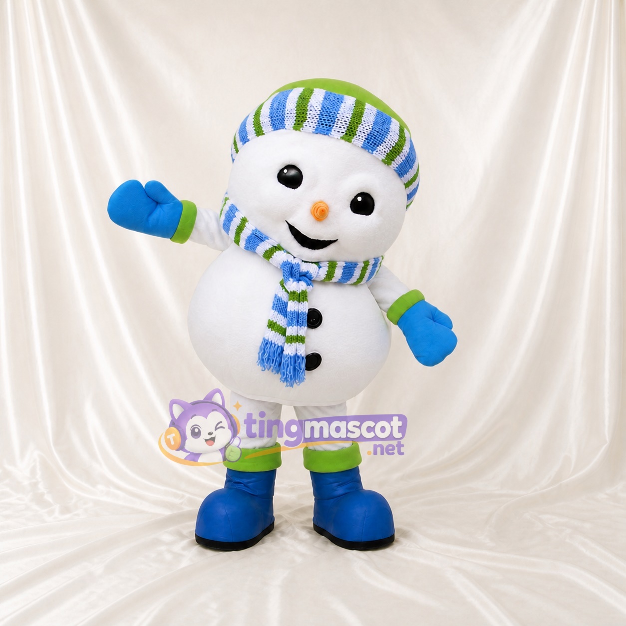 Bonhomme de Neige Costume de mascotte intégral pour adultes Événements scolaires
