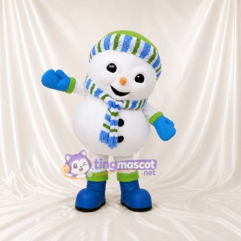 Bonhomme de Neige Costume de mascotte intégral pour adultes Événements scolaires