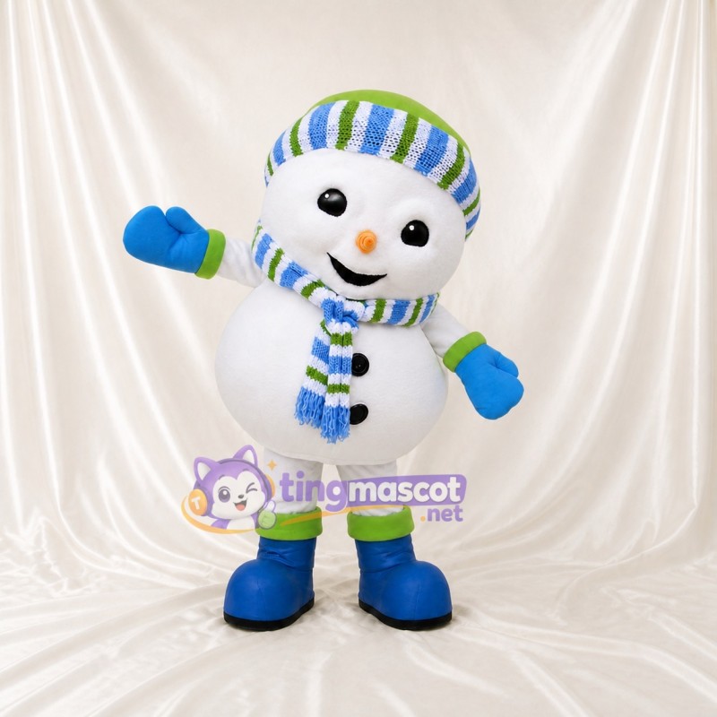 Bonhomme de Neige Costume de mascotte intégral pour adultes Événements scolaires