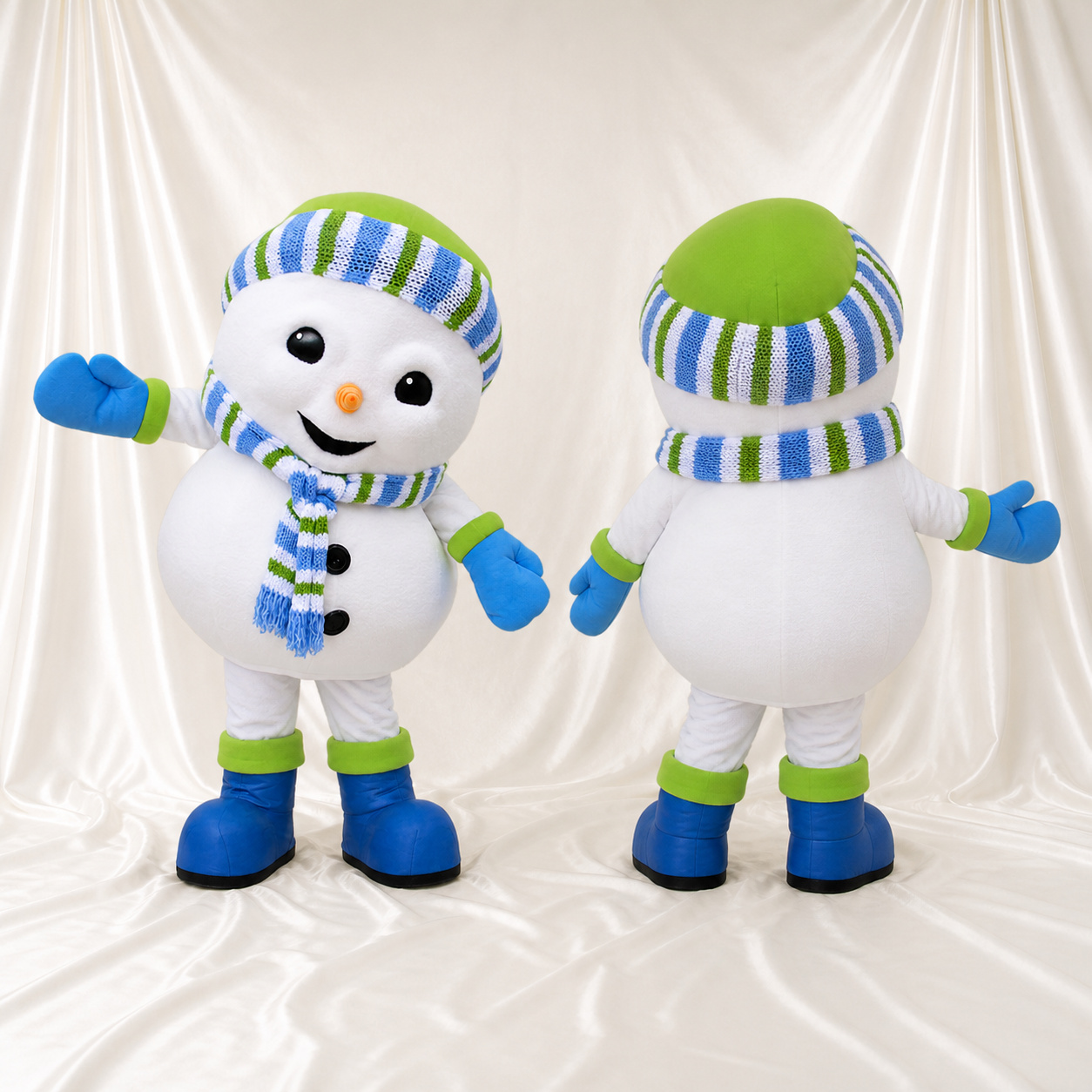 Bonhomme de Neige Costume de mascotte intégral pour adultes Événements scolaires