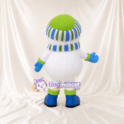 Bonhomme de Neige Costume de mascotte intégral pour adultes Événements scolaires