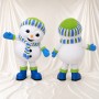 Bonhomme de Neige Costume de mascotte intégral pour adultes Événements scolaires
