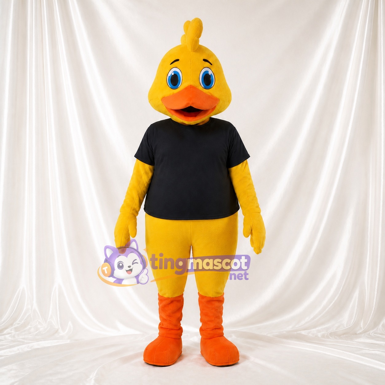 Canard au Bec Orange Costume de mascotte intégral pour adultes Événements scolaires Canard au Bec Orange Costume de mascotte intégral pour adultes Événements scolaires