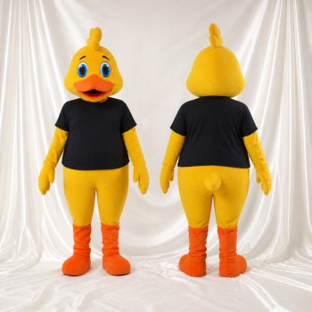 Canard au Bec Orange Costume de mascotte intégral pour adultes Événements scolaires