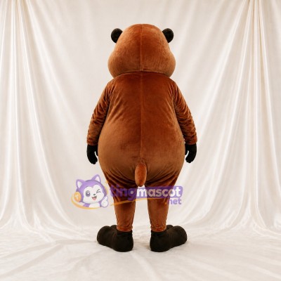Beaver Mascot Costume Full Body for Adults School Events
