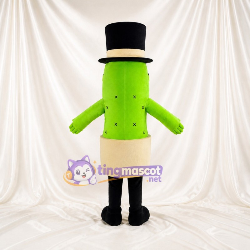 Lime Green Cactus Mascot Costume Full Body for Adults Food Events
