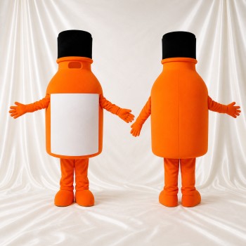 Bouteille Orange Costume de mascotte intégral pour adultes Événements gastronomiques