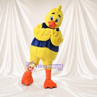 Yellow Duck Mascot Costume Full Body for Adults Sports Events