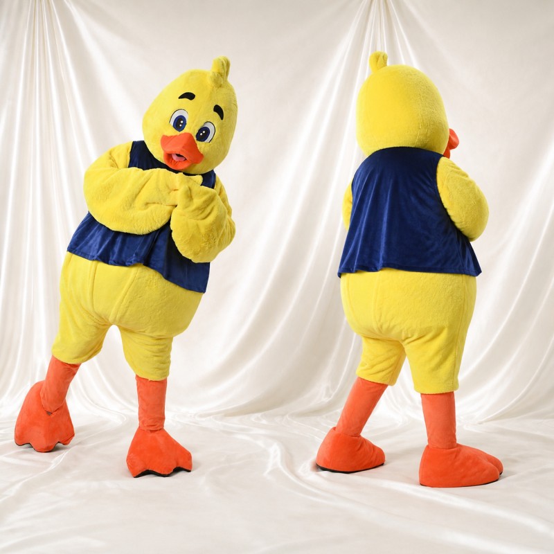 Yellow Duck Mascot Costume Full Body for Adults Sports Events