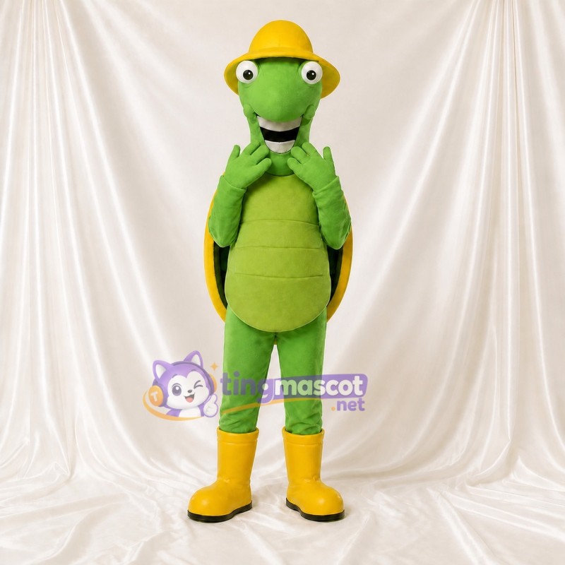 Dark Segmented Turtle Mascot Costume Full Body for Adults School Events