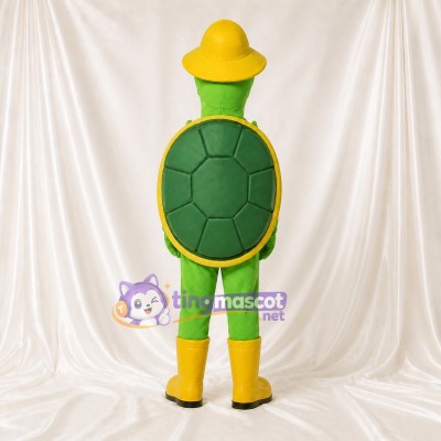 Dark Segmented Turtle Mascot Costume Full Body for Adults School Events