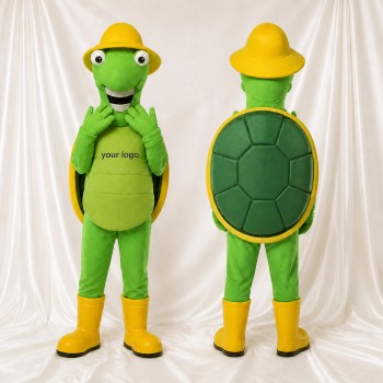 Dark Segmented Turtle Mascot Costume Full Body for Adults School Events