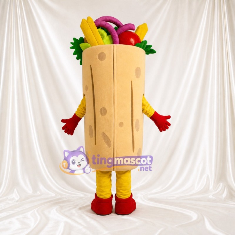 Burrito Mascot Costume Full Body for Adults Food Events