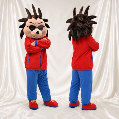 Brown Hedgehog Mascot Costume Full Body for Adults Sports Events