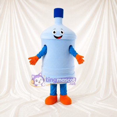 Water Jug Mascot Costume Full Body for Adults Food Events