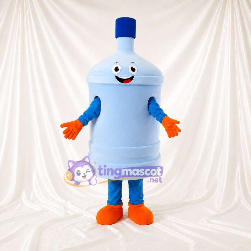 Water Jug Mascot Costume Full Body for Adults Food Events