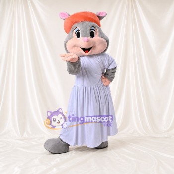Mouse Lady Mascot Costume Full Body for Adults School Events
