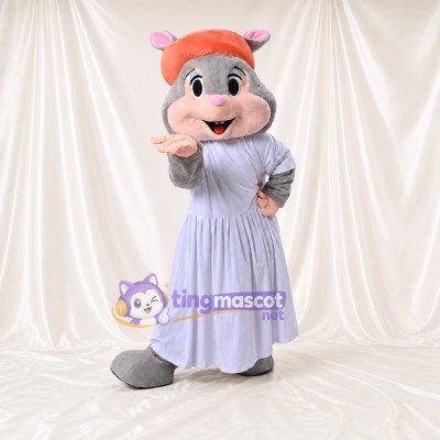 Mouse Lady Mascot Costume Full Body for Adults School Events