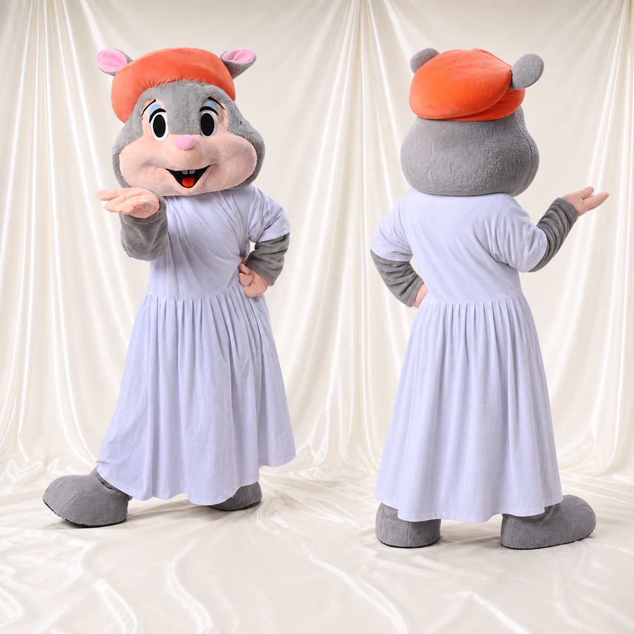 Mouse Lady Mascot Costume Full Body for Adults School Events Mouse Lady Mascot Costume Full Body for Adults School Events