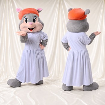 Mouse Lady Mascot Costume Full Body for Adults School Events
