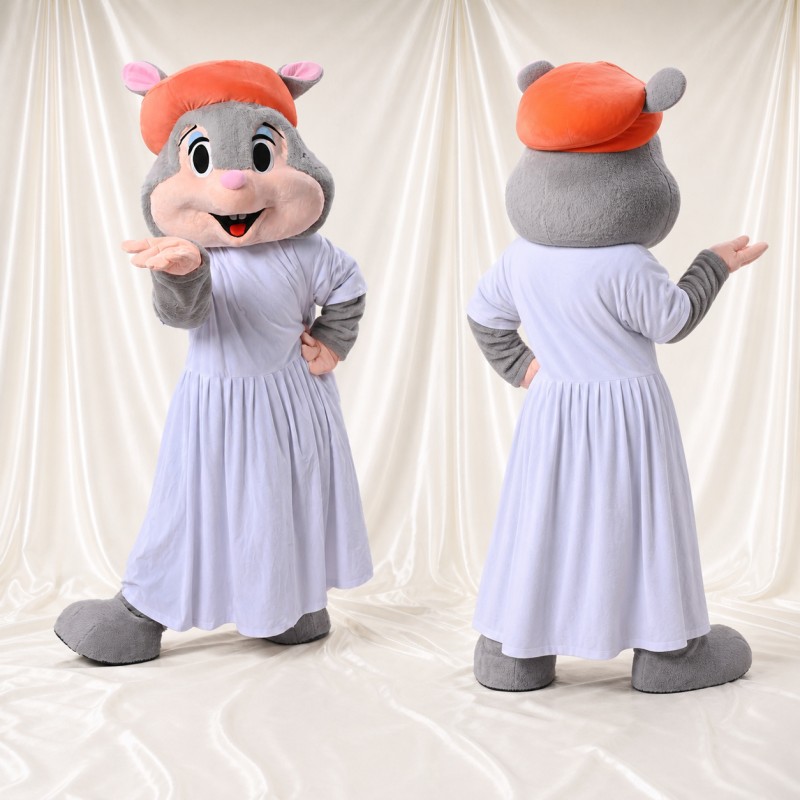 Mouse Lady Mascot Costume Full Body for Adults School Events
