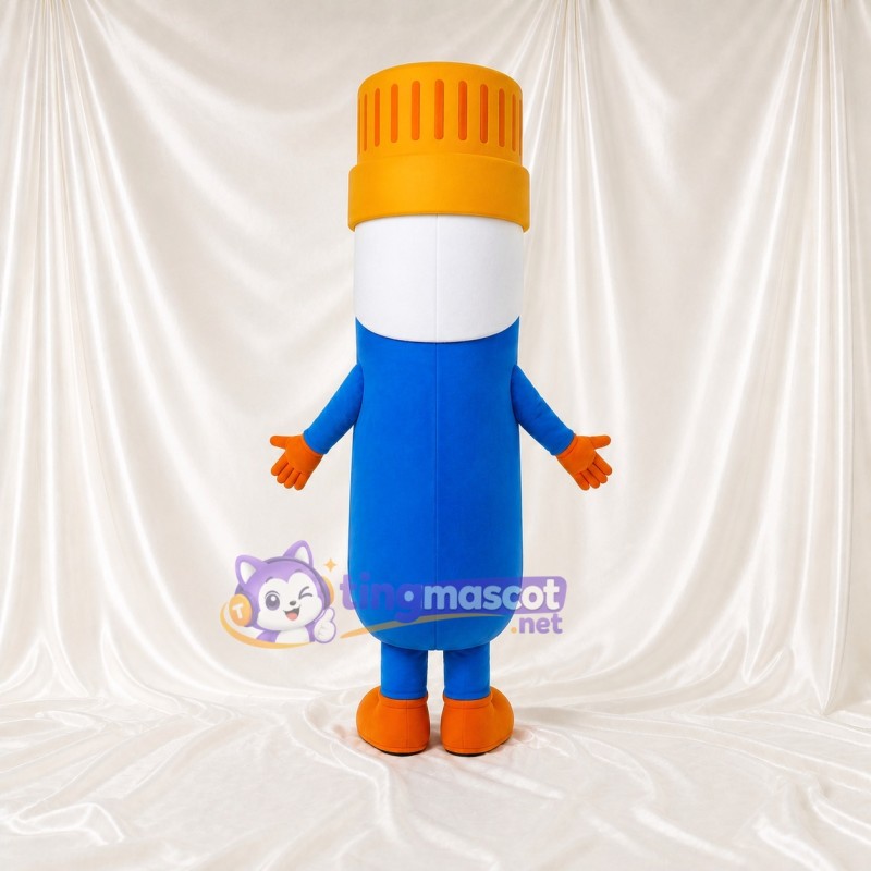 Medicine Bottle Mascot Costume Full Body for Adults Health Events